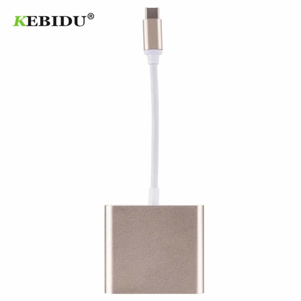 Конвертер USB C Type-To 3 0/Type 4K для Macbook Pixel Type-c адаптер KEBIDU USBC 1 | Электроника