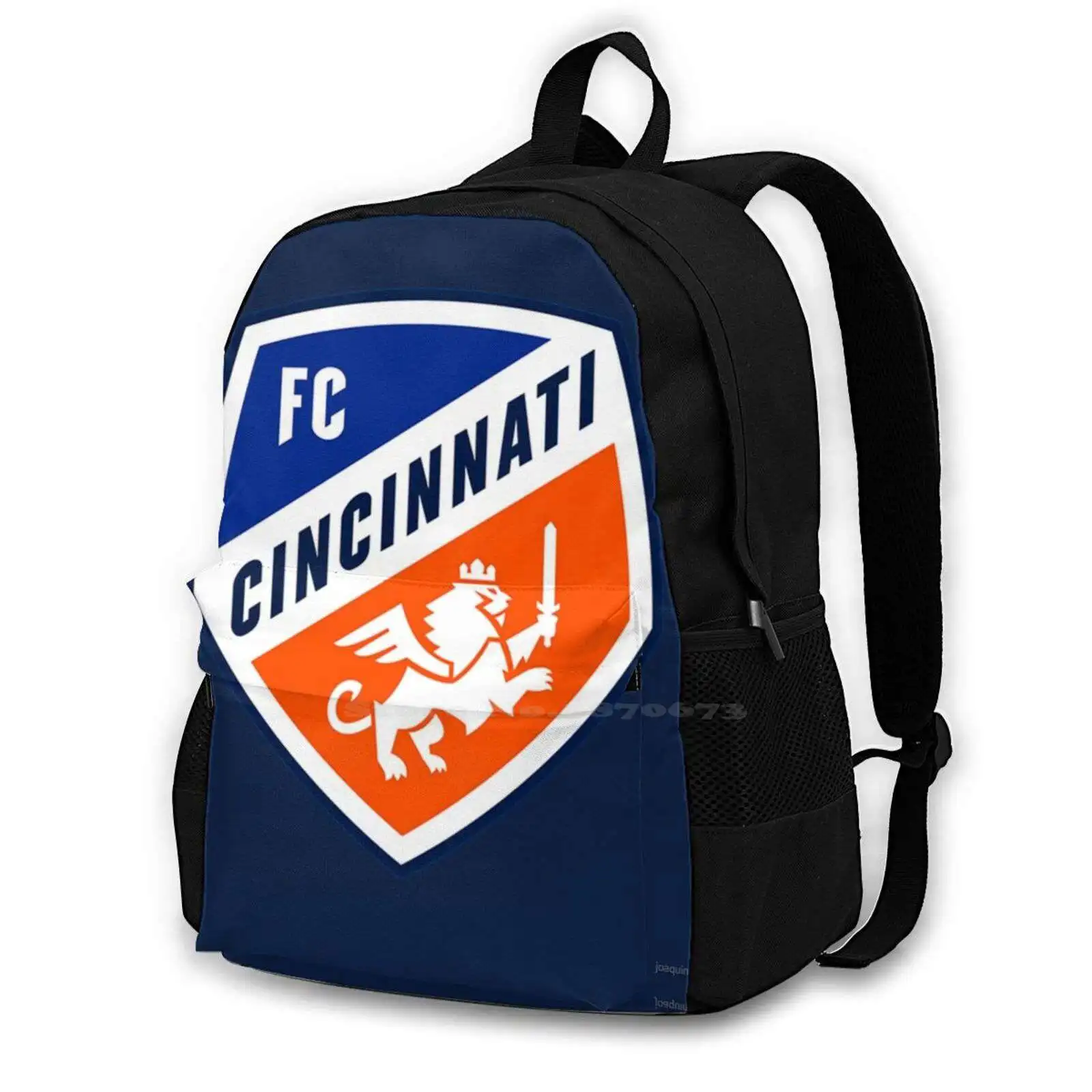 

Fc Cincinnati Badge (Dark Blue) Teen College Student Backpack Laptop Travel Bags Cincinnati Mls Major Soccer Football Uses