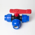 Тройник полиэтиленовый шарнирный, фитинги для водопроводных труб, с быстрым соединением, 12, 34, 1, 1,2, 1,5 дюйма, 3 канала, 1 шт.