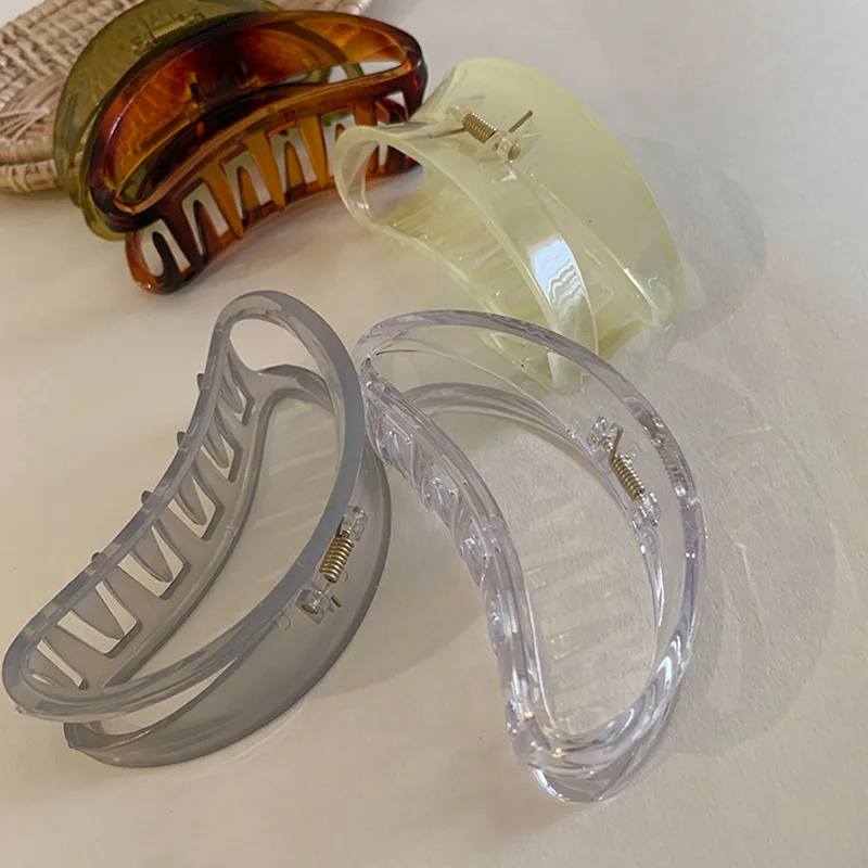 Модные прозрачные шпильки для волос в форме полумесяца |