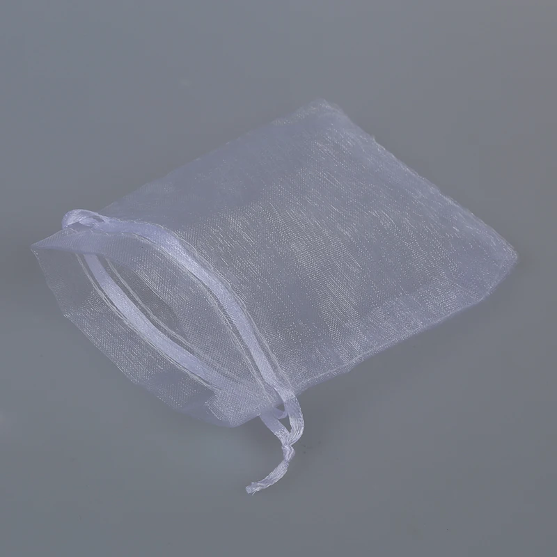 100 шт. белый подкручиватель ресниц мешочки с завязками из органзы Ювелирные