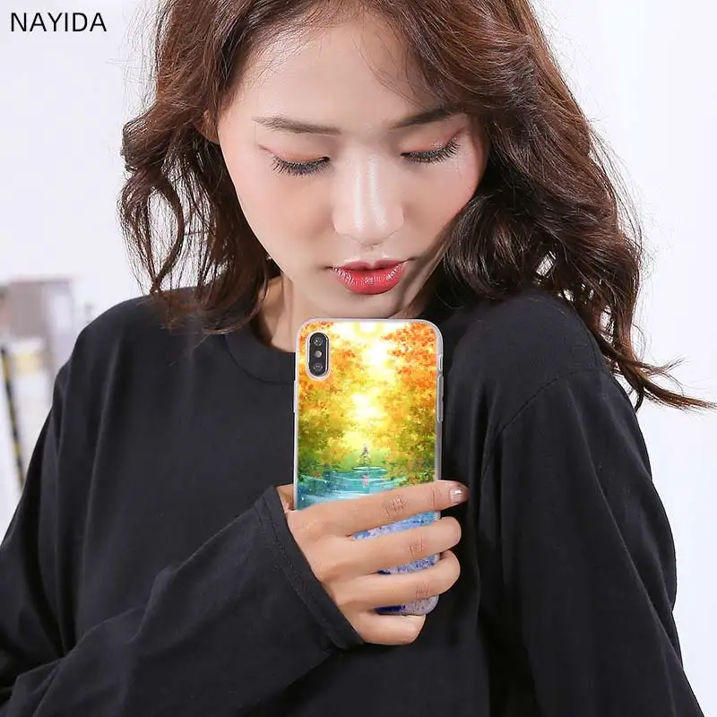 Мягкий прозрачный чехол NAYIDA для Samsung S9 S8 S7 S6 S5 S4 S10 S11 Edge Galaxy Note 10 Plus 9 Звездный день