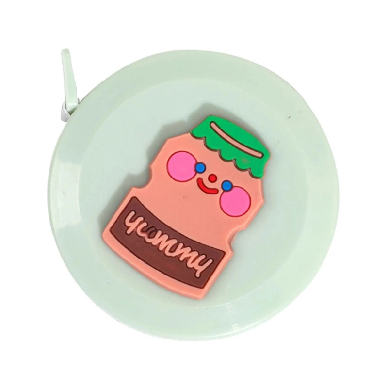 

A5KA Mini Cartoon Small Tape Measure Portable Clothing Soft Ruler Key Ring Tape Ruler