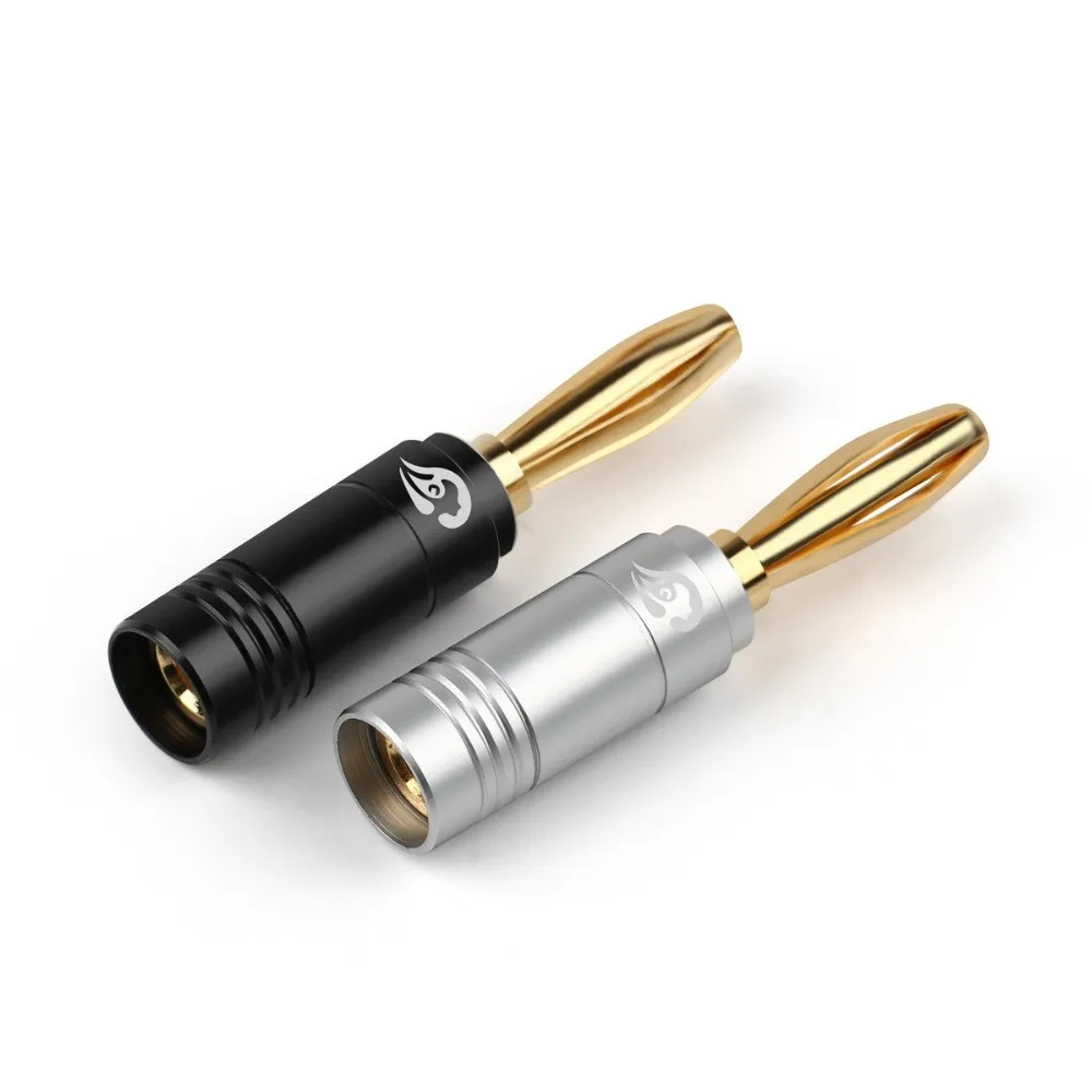 8PCS Speaker Jack Banana Amplifier Audio Plug Screw Hanging Plating Process HiFi Stereo Splice Adapter Wire Connector Mixer | Электроника