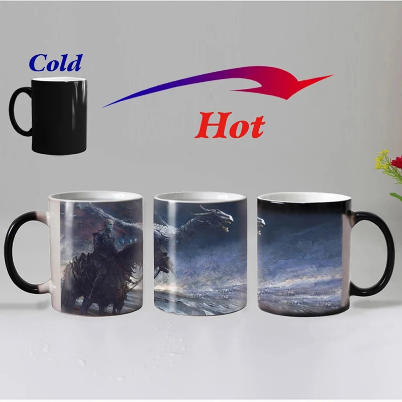 

evil Heat sensitive coffee mug ceramic magic Color changing tea cup mugs best gift for friends