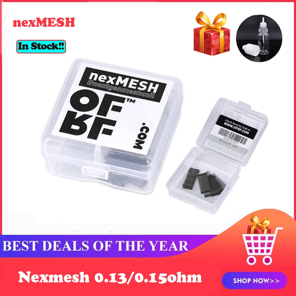 10 шт. OFRF Nexmesh сетчатая катушка RDA сменная катушка 0,13 Ом/0,15 Ом Тройная плотность A1 катушка для Wotofo электронная Сигарета RDA RBA