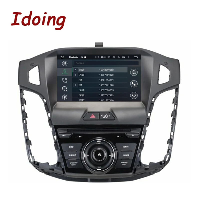 Автомобильный мультимедийный плеер Idoing 1Din Android для Ford Focus 2012 2014 4 Гб + 32 ГБ 8 ядер