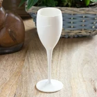 1 чашка бокалы для шампанского пластиковые бокалы для вина пригодны для мытья в посудомоечной машине белый акрил бокал для шампанского прозрачный оранжевый белый