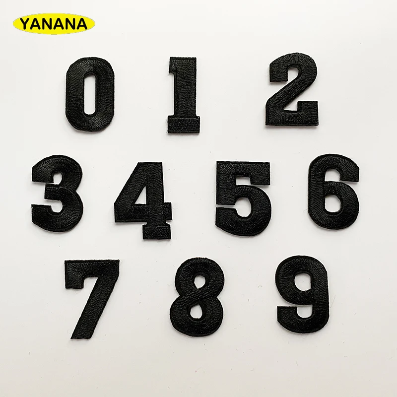 Номер Вышивка Патчи для Футболка утюг на полосками одежда аппликации наклейки