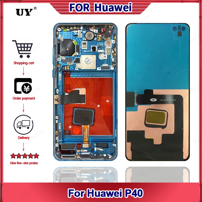 

Оригинальный дисплей 6,1 дюйма для Huawei P40, дисплей с сенсорным экраном, дигитайзер для Huawei P40, ЖК-дисплей, сменная деталь, телефон