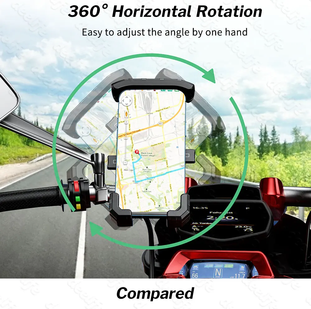 deelife motorcycle phone holder wireless chargers for motorbike telephone mount cellphone stand mobile smartphone support free global shipping