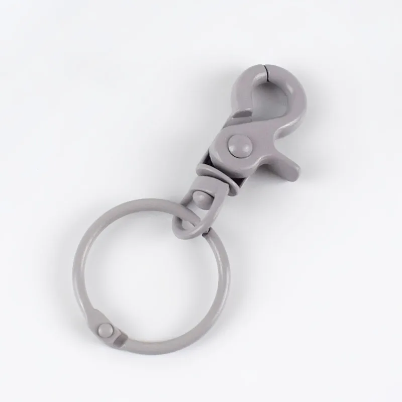 12grey Meetee 5 шт. 43*30 мм цветная металлическая пряжка для собаки крюк брелок O D кольцо DIY ювелирные изделия ручной работы Harware ремесла аксессуары AP598 - Цвет: 12grey
