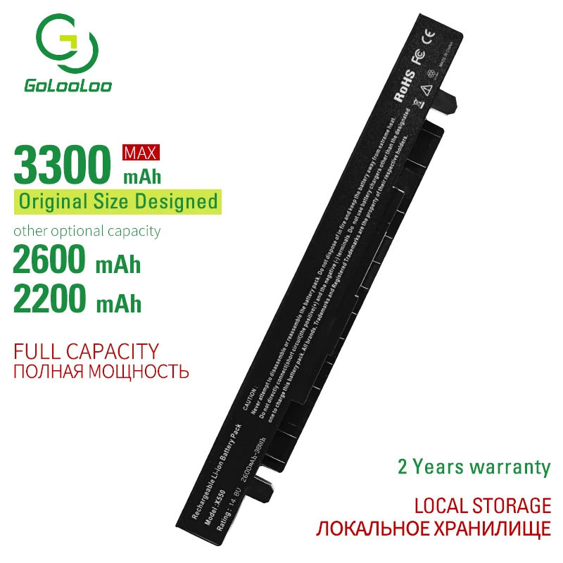 Gololoo 4 ячейки Аккумулятор для ноутбука F450L F450LA F450LB F450LC F450V F450VB F450VC F450VE F550 F550C F550CA F550CC