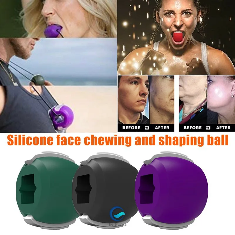 

2pc Face Jaw Line Lifting Facial Muscles Trainer Exerciser Mouth Jawline Jawrsize Face-lifting Toner Masseter Cheek Fitness Ball