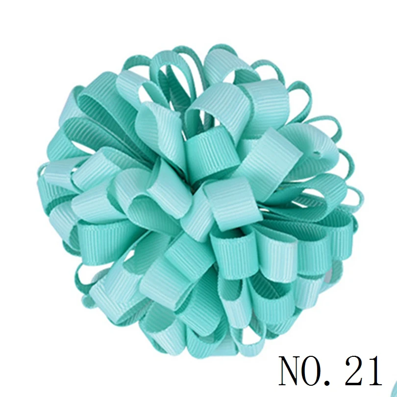 Цветочные шарики лента с бантом аксессуары для волос банты девочек детей