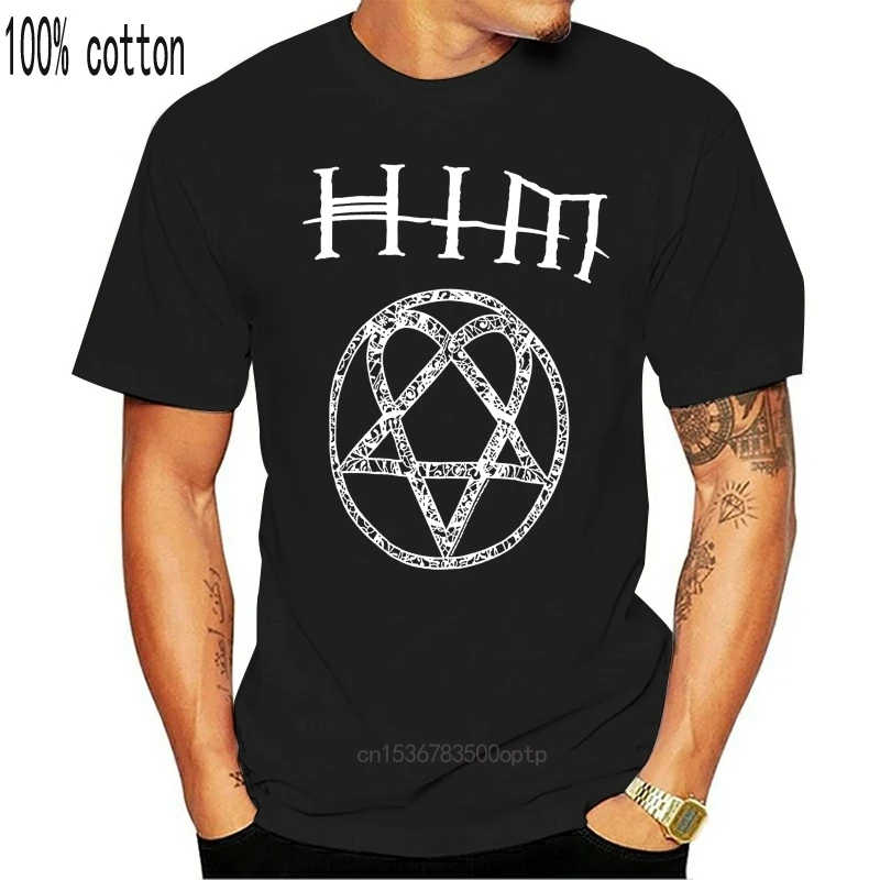 

H.I.M. Him Heartgram Logo Gothic Rock Band T-Shirt New Authentic & Official T-Shirt 2019 Fashion Men Fashion