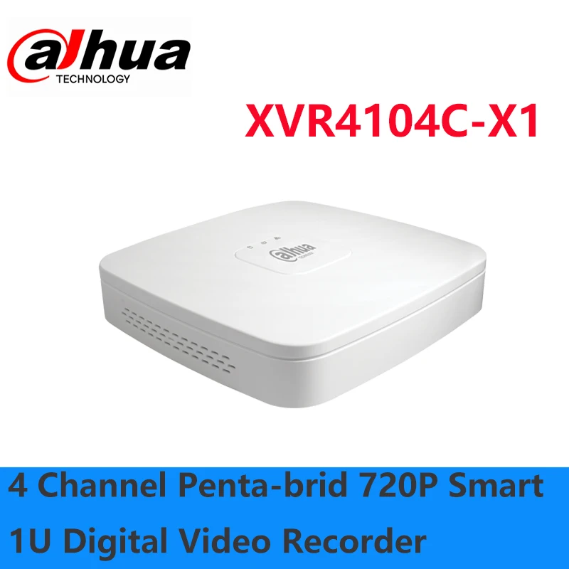 

Dahua hot sale 4 Channel Penta-brid 720P Smart 1U Digital Video Recorder XVR4104C-X1