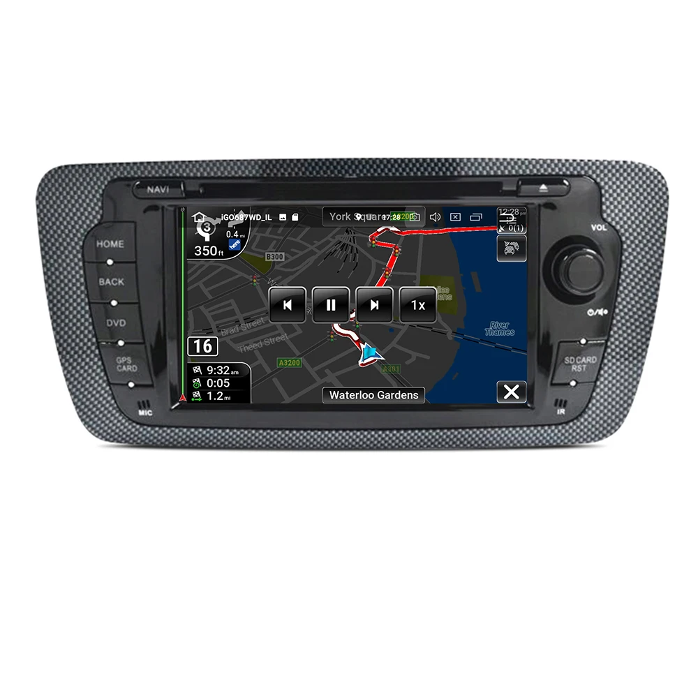 Автомагнитола EKIY 7 &quotips Android 9 0 для Seat Ibiza 2009 2010 2012 2013 gps навигация 2 Din экран Радио