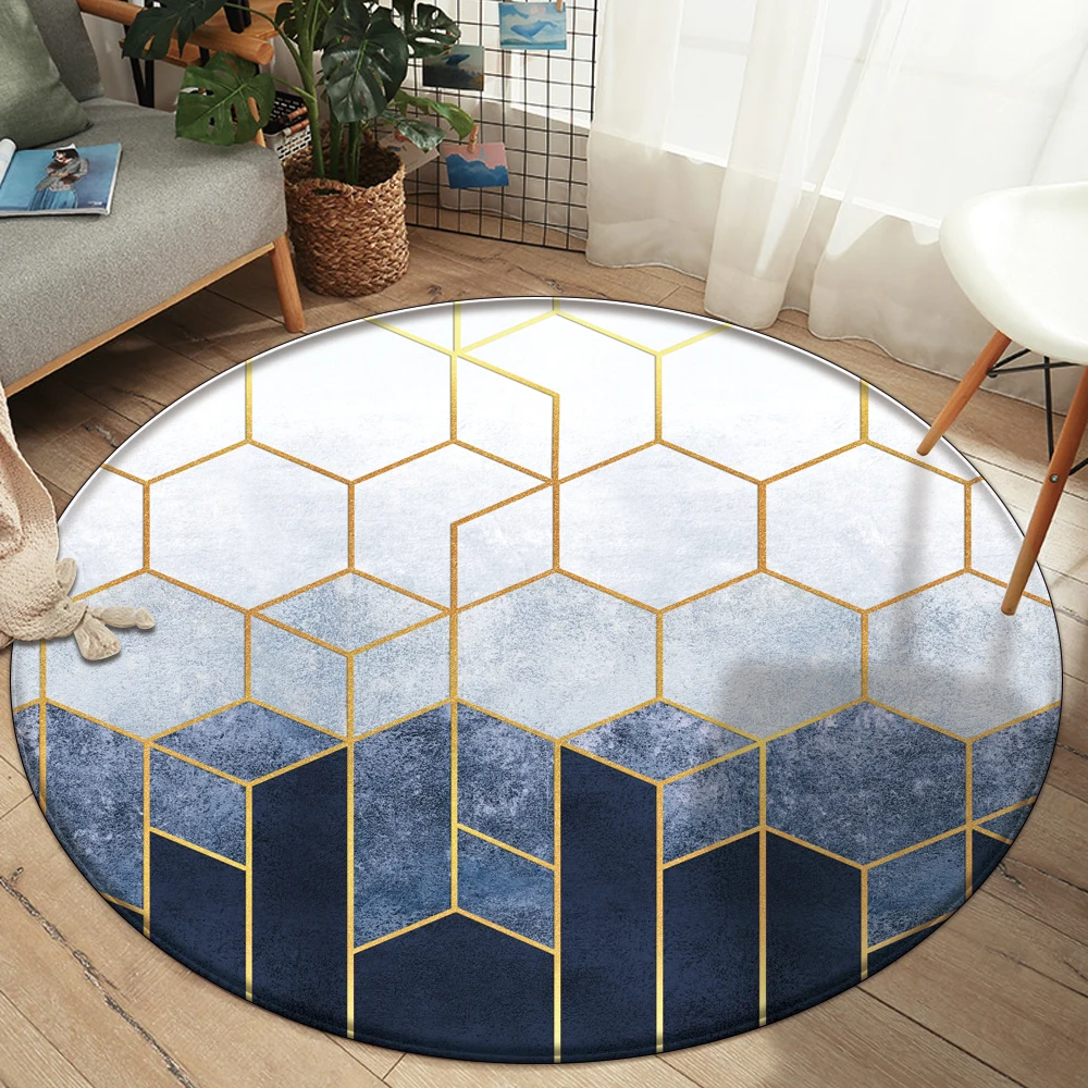 

Customized Bedroom Decor 3D Carpets European Style 3D Multicolor Geometric Pattern Living Non-slip Rugs For Flannel Carpet Room