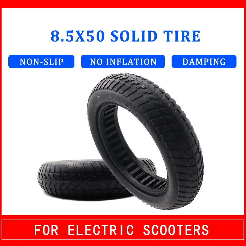 

8 Inch 8.5x50 8.0X2 Inch Solid Tire for Electric Scooter Accessories Balancing Car Non Inflatable Solid Explosion Proof Tyre