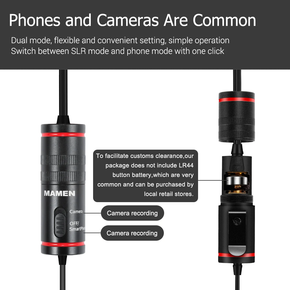 MAMEN KM D1 Pro 3 5 мм Lavalier микрофон с двумя микрофонами всенаправленный звукосниматель 6