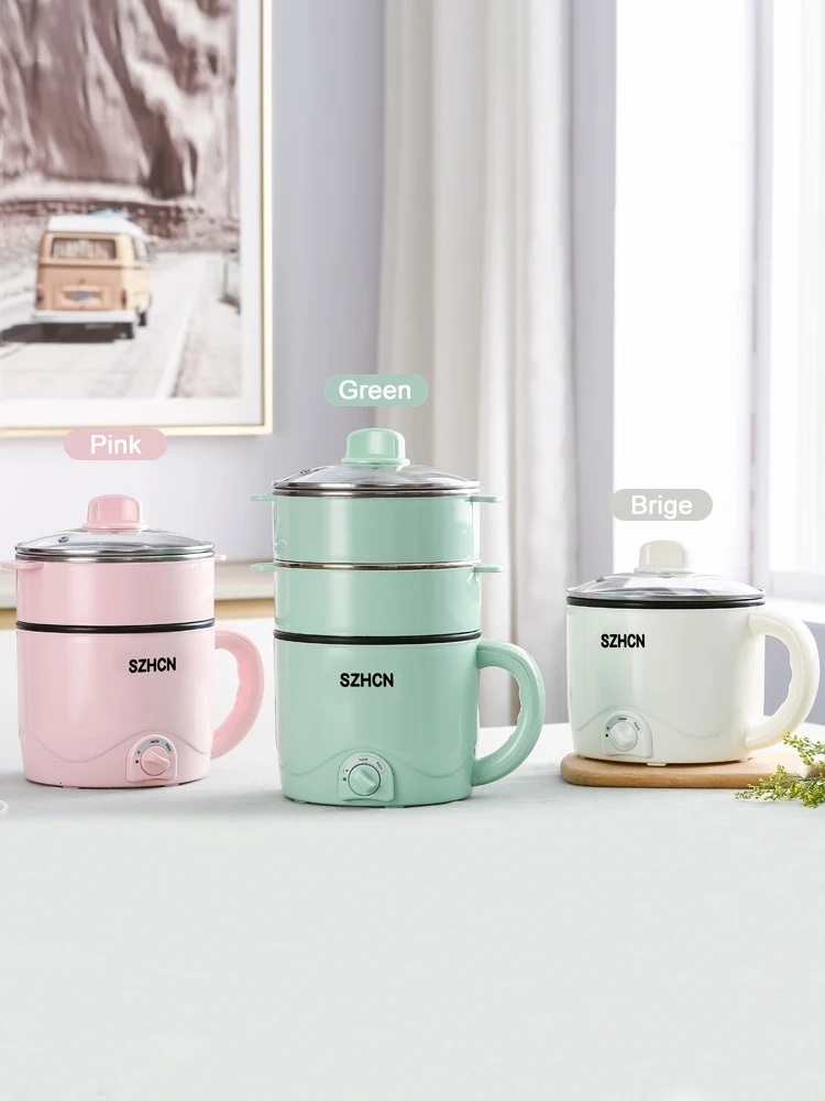 

220V Mini Multifunction Electric Cooking Machine Household Single/Double Layer Hot Pot Multi Electric Rice Cooker Non-stick Pan