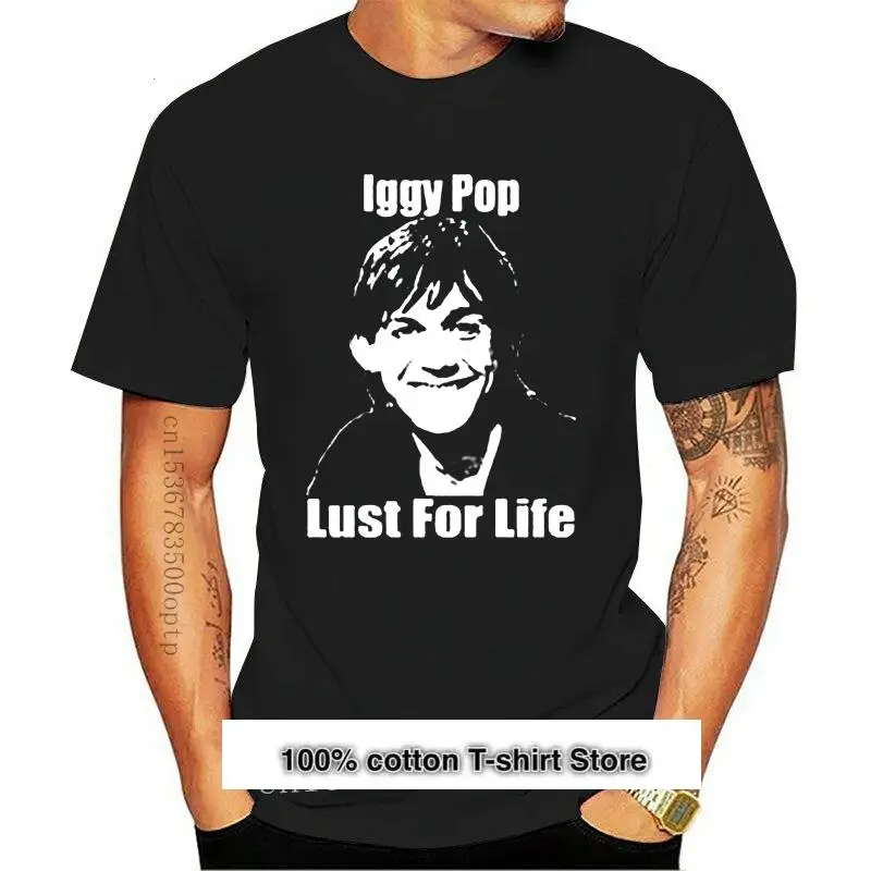 

Camiseta Iggy Pop Lust For Life para hombre, ropa de marca a la moda, talla s-xxl, фестиваль, 2021