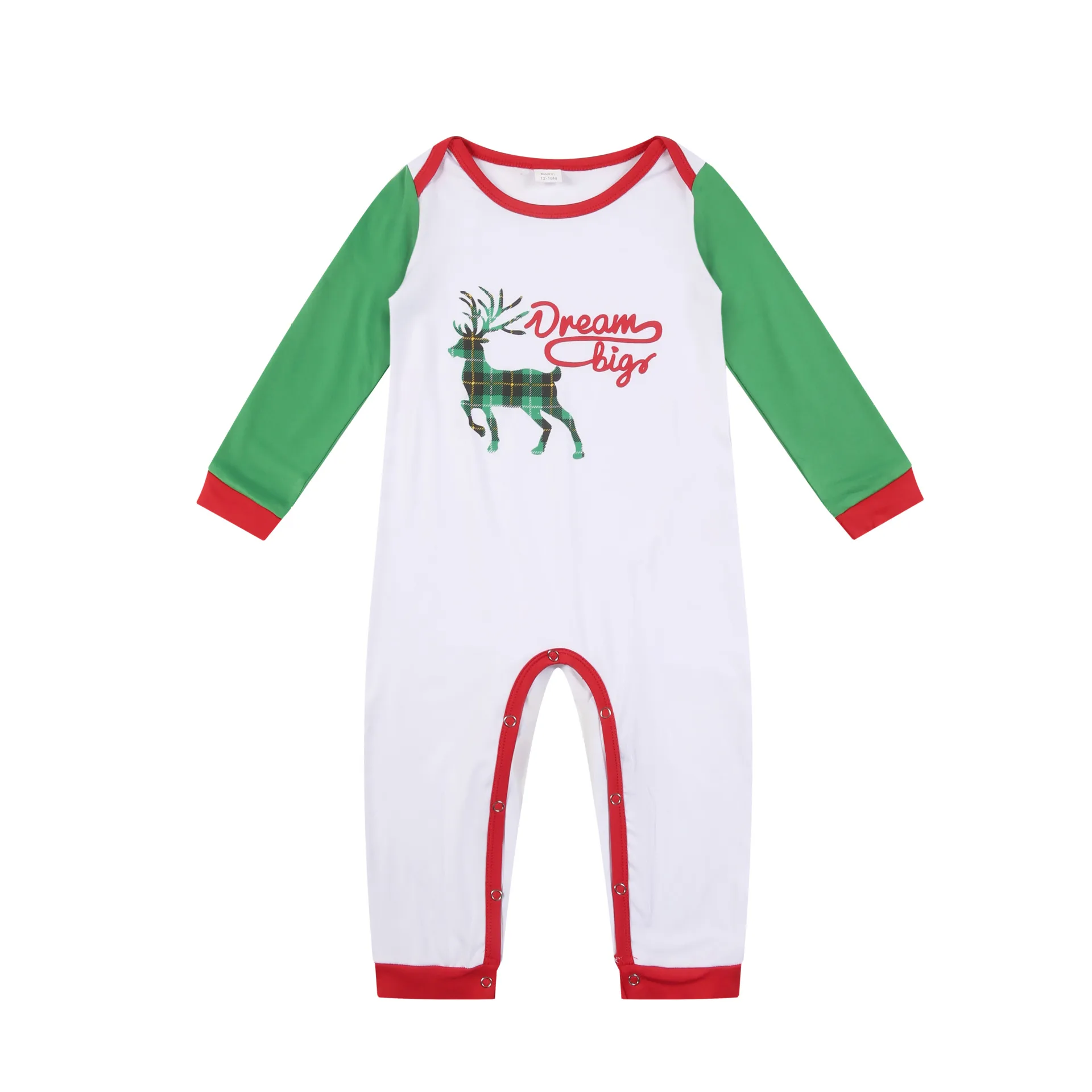 

Family Suit Pajamas Family Matching Clothes Christmas Pajamas With Round Neck striped Printed Pajamas Set Spring Autumn Pajamas