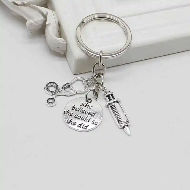 Очаровательная новая медицинская коробка Медсестры Медицинский брелок