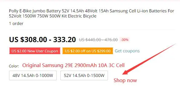 EBike 52V 17.5Ah Jumbo батарея samsung литиевые батареи для 1500W 1000W 750W Bafang BBSHD BBS03 электровелосипед