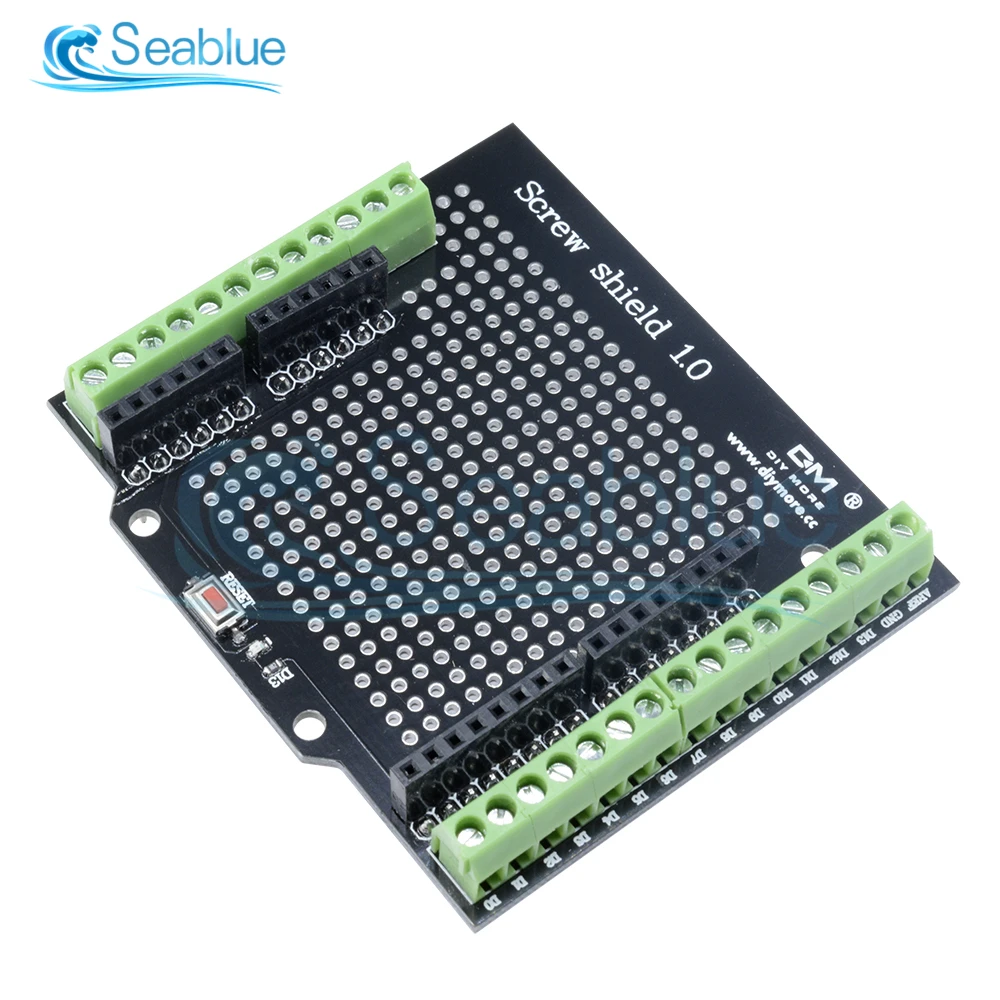 Винтовой щит Proto для Arduino кнопка сброса с открытым исходным кодом светодиод D13