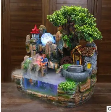 Zhaocai Rockery фонтан для воды из смолы ручной увлажнитель воздуха помещений открытие