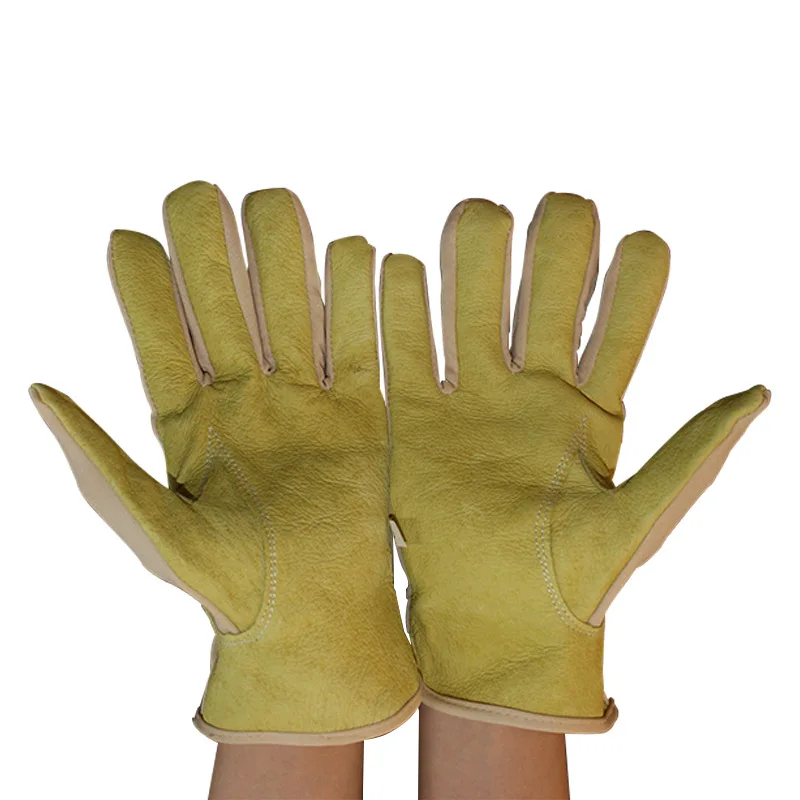 Антистатические защитные мягкие полукожаные перчатки с трикотажными дышащими