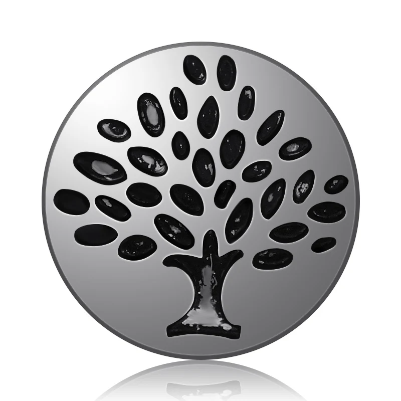 Круглые цветы Древо жизни листья лотоса семейный простой стиль 18 мм кнопки