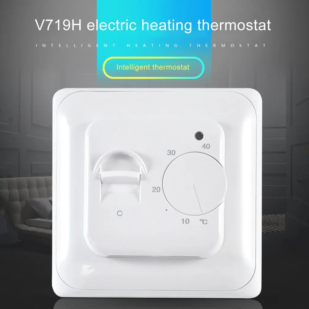 

Терморегулятор для теплого пола V719H, 220 В, 16 А