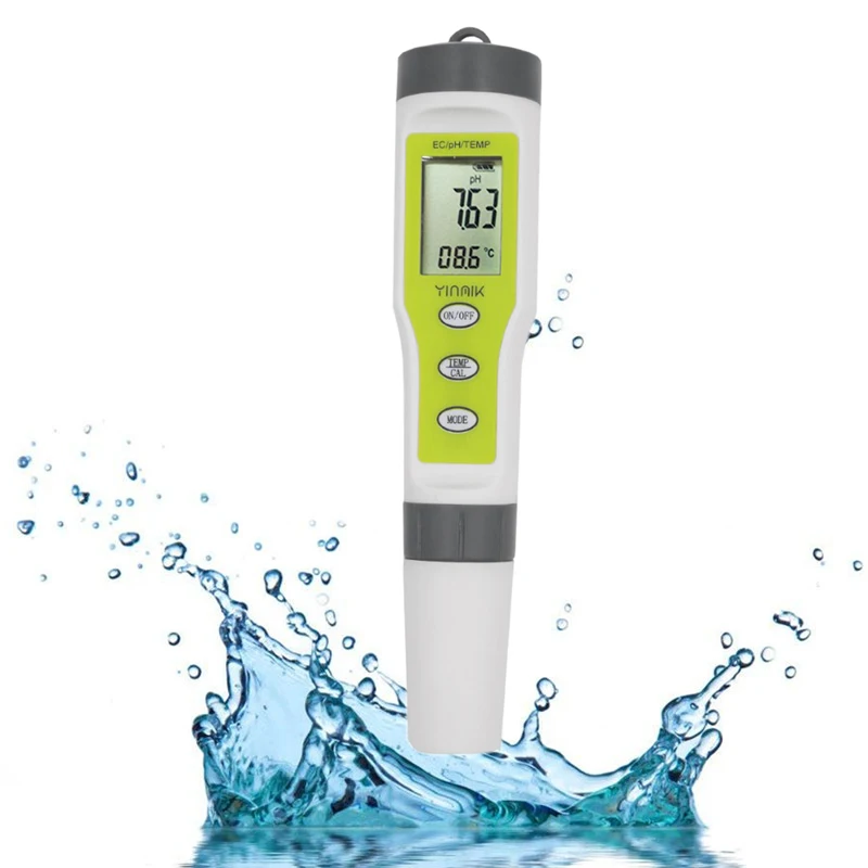 Водонепроницаемый измеритель PH ручки переносной цифровой тестер для аквариума