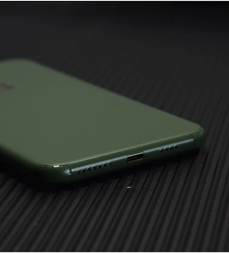 Для iPhone 7P 8Plus XR xs max до 11 темно-зеленая задняя наклейка против отпечатков пальцев матовая устойчивая к царапинам пленка