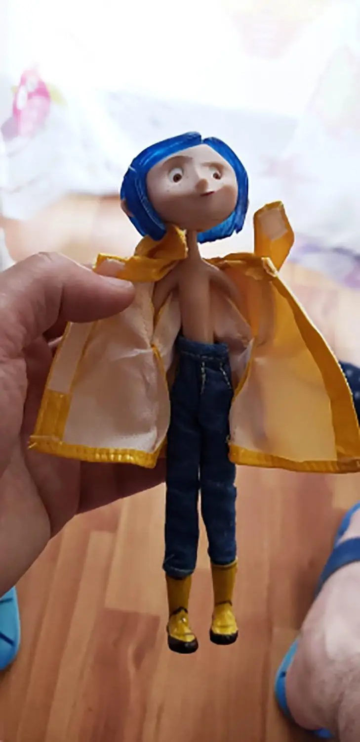 

New Yellow Raincoat Action Figure Toy Doll Gift For Christmas Children Birthday Gift Decoration