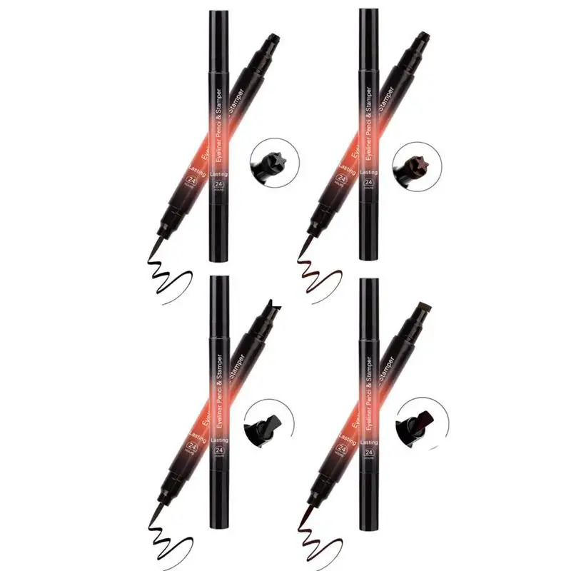 1 шт. жидкая подводка для глаз с двойным уплотнением водостойкая стойкая Черная