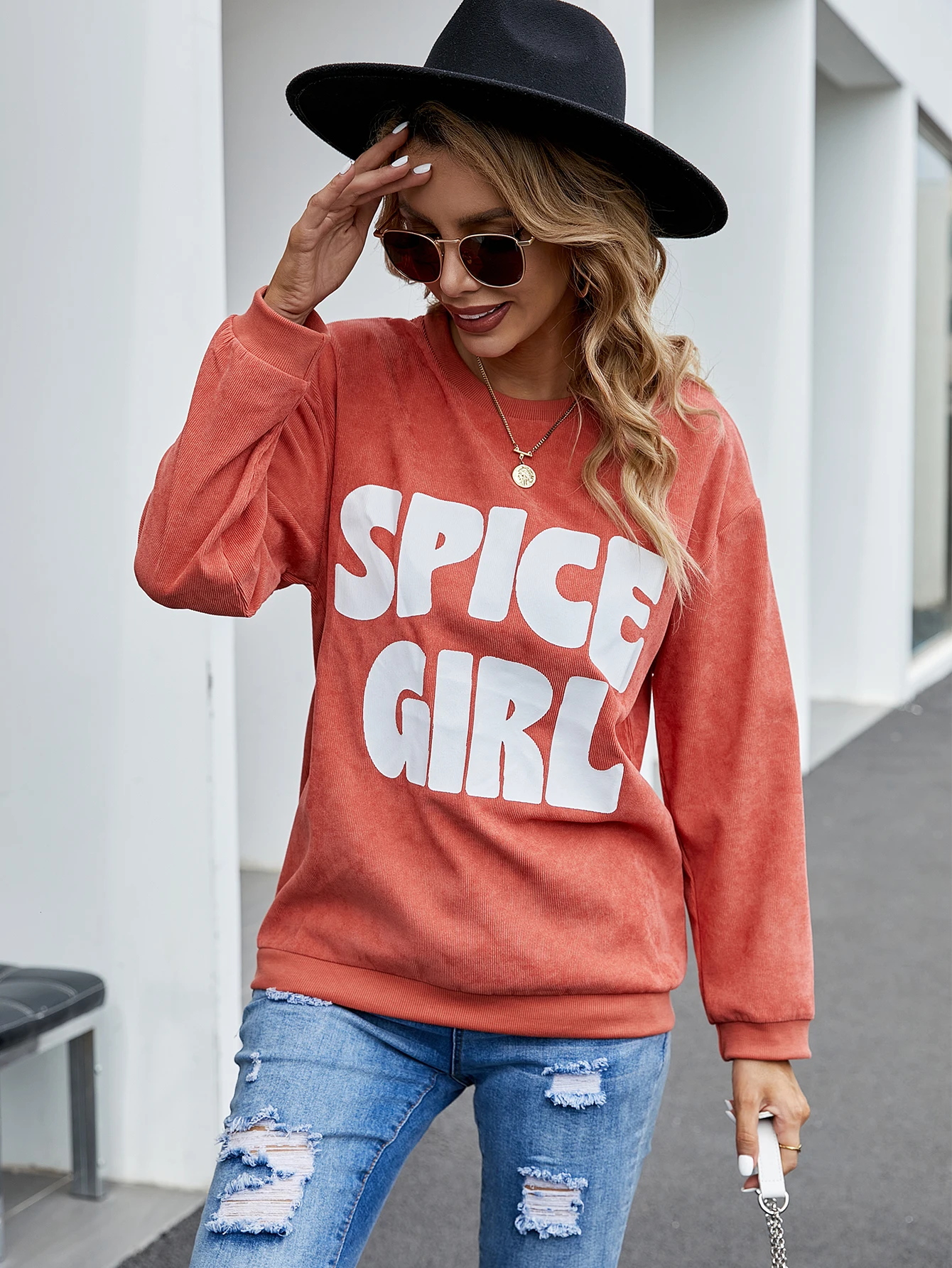 

Surprise Girl Print Long Sleeve Sweatshirt For Women Autumn Hoodies Woman Hoodie Winter Clothes Women's 2020 New Clothing Top