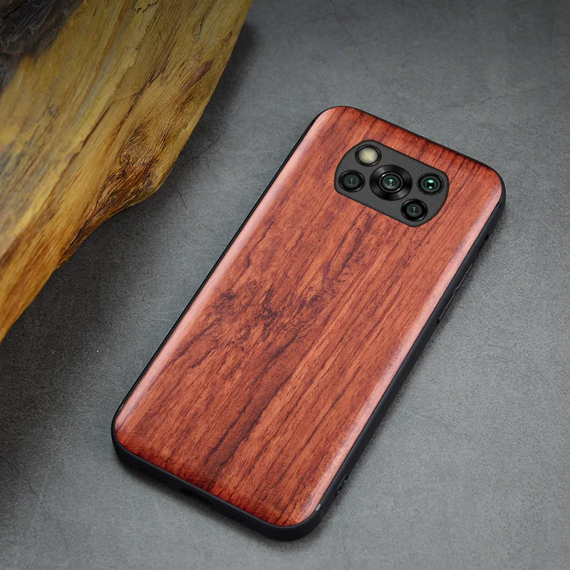 for xiaomi poco x3 pro case boogic original wood funda poco x3 pro nfc rosewood cover phone case for xiaomi poco x3 pro free global shipping