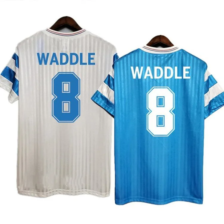

Maillot football la Ligue olympique de Marseille 90/91 Cantona Desailly Waller Papampoli Waddle OM maillot foot retro classique