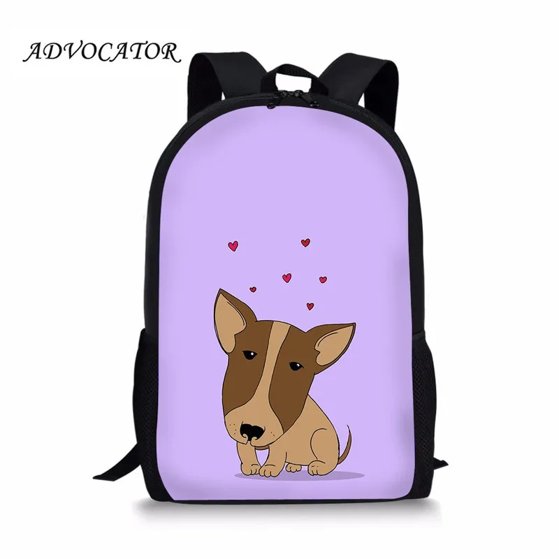 Cartoon Pitbull Printing Children Schoolbag Large Size Backpack for Teenager Boys and Girls Mochila Feminina Escolar Mochilas