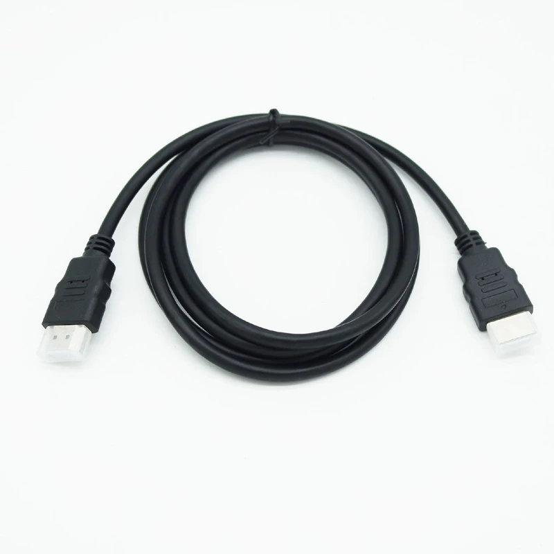 Черный высокоскоростной кабель питания 1 4 В с позолоченными проводами HDMI TV 1080p 3D