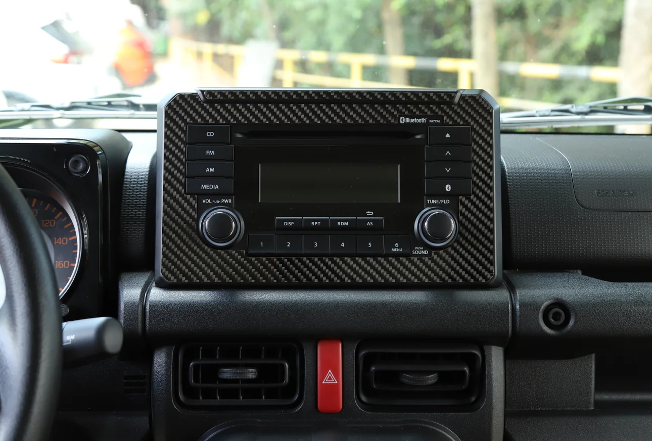 Чехол из углеродного волокна для GPS навигатора CD экран 2 шт. подходит Suzuki Jimny 2019