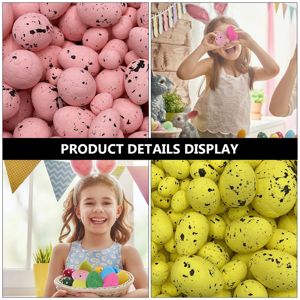 

60pcs Easter Colorful Egg Easter Decoration Egg Children Egg Party Supply
