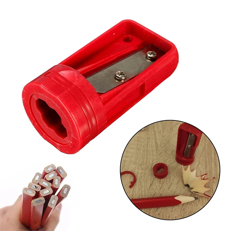 

Pencil Sharpener Woodwork Carpenter Cutter Pencil Sharpener Knife Shaver Narrow Sharpening Tool Woodworking Tools Random Color
