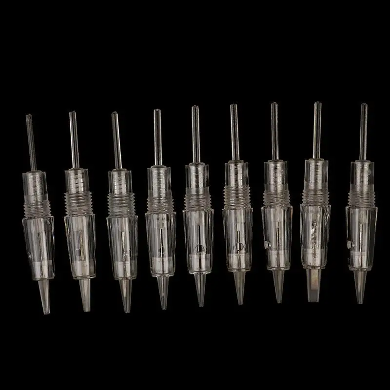 

10Pcs/Set D1,P1,P2,P3,P5,P7,FP3,FP5,FP7 Disposable Screw Tattoo Needles Cartridge Permanent Makeup Machine Accessories