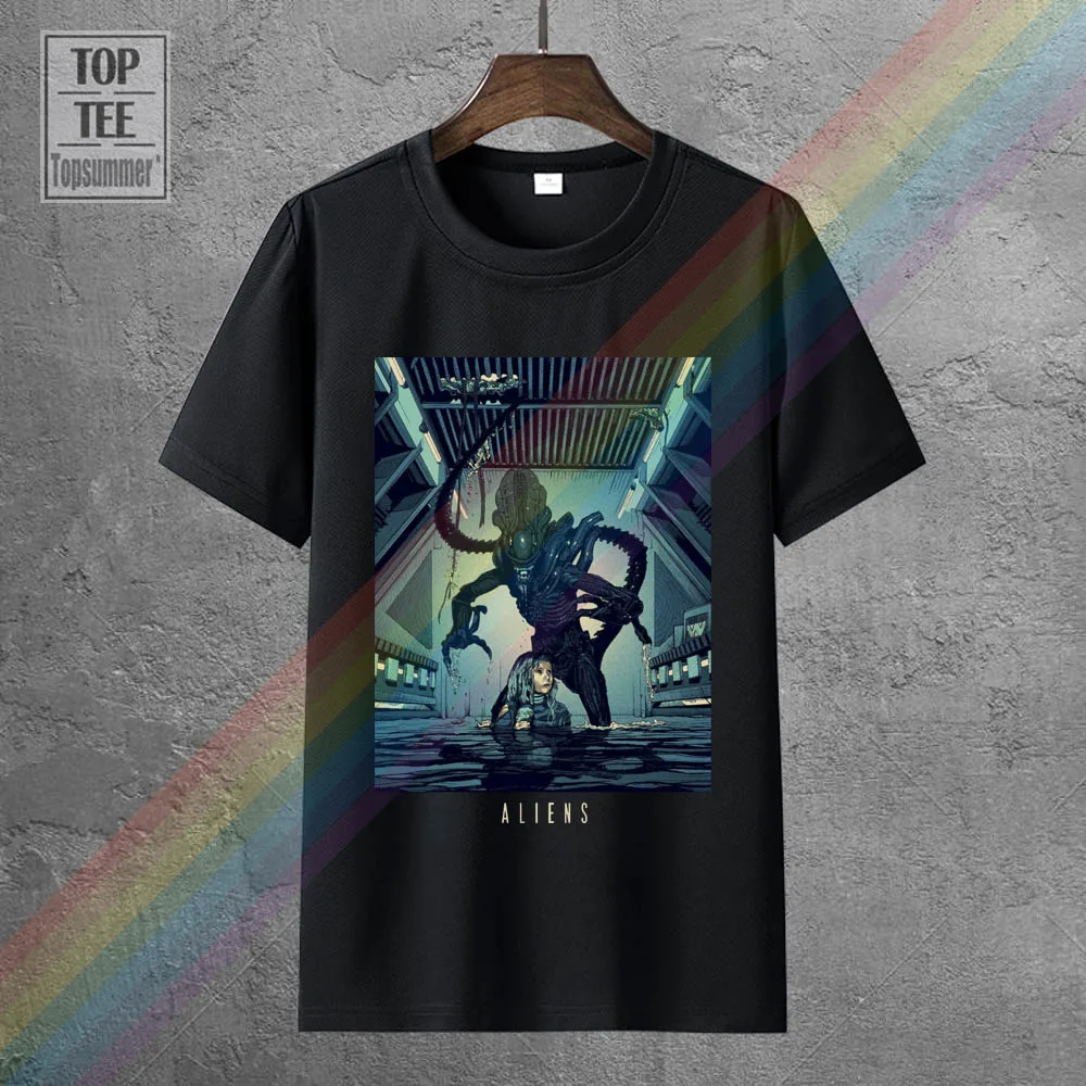 

Alien 7 Movie Poster Homme Funny T-Shirt Fitness Clothing Tshirt Homme 2019 Tshirts Skull T Shirts Plus Size Men
