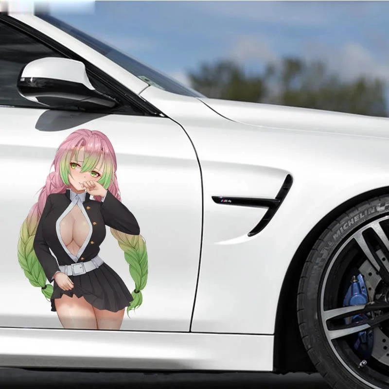 

Beauty Anime Car Stickers Funny Car Styling Cover Scratches Bumper Bodywork Windshield Cartoon Protector Decal Kk13*8cm